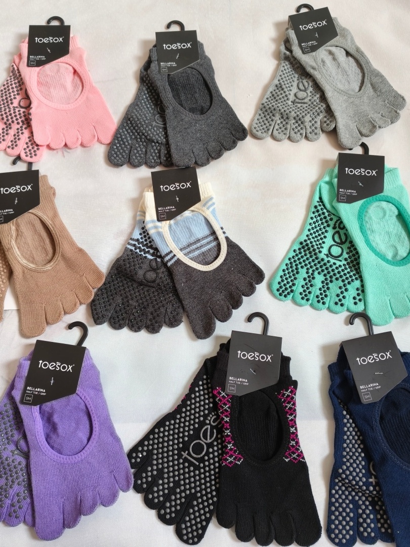 Medias Para Pilates Y Yoga - Toesox Yoga Fünf-Zehen-Socken für Herren und