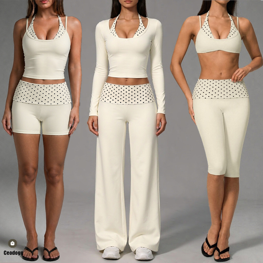 Polka Dot Damen-Top mit Träger – Pilate Yoga Workout Bewertung und Preis